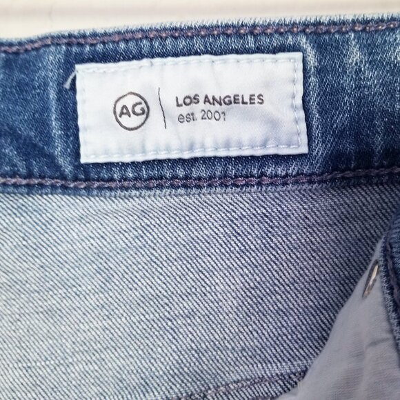 AG Kora High Waist Wide Leg Jeans In Fortunate Blue Women's 31 Designer $235 - Picture 10 of 16